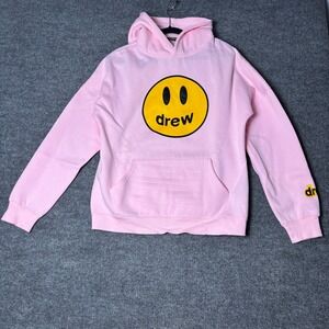 Drew House Womens Hoodie Size Medium Justin Bieber Pink Rose Pullover